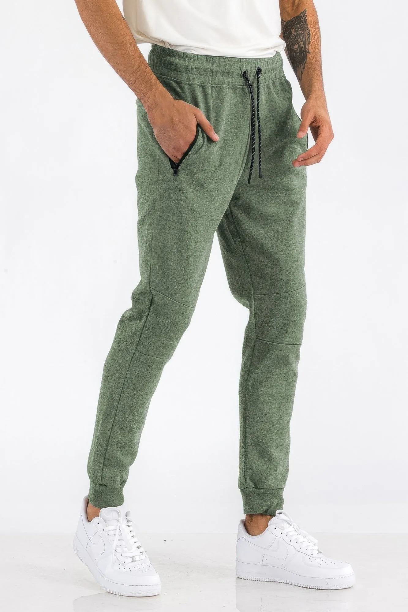 11 Colors | Mens Solid Heathered Jogger
