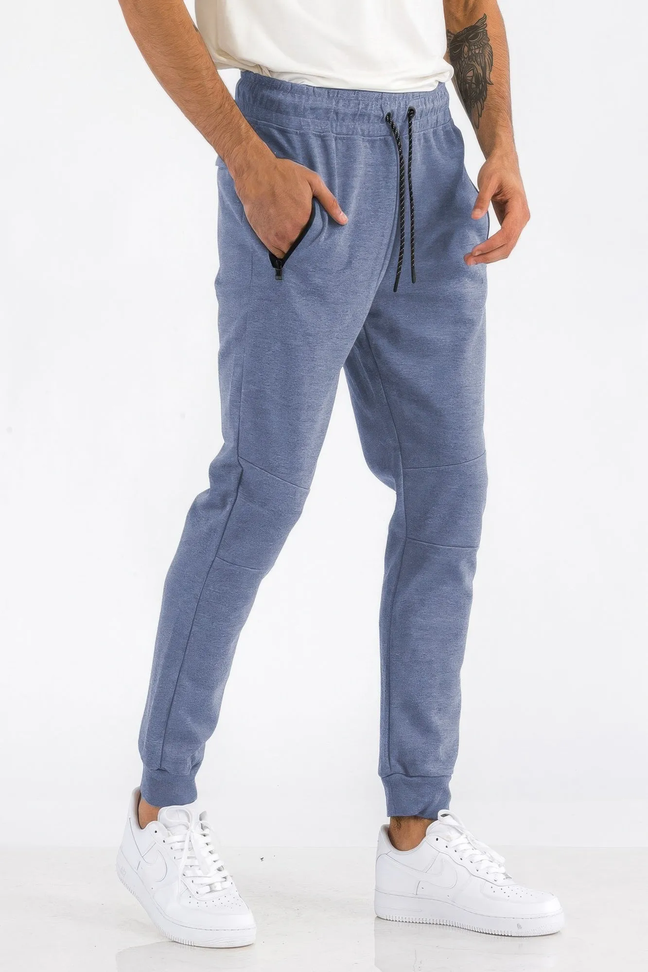 11 Colors | Mens Solid Heathered Jogger
