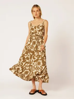 A-line Slip Dress | Soleil Khaki