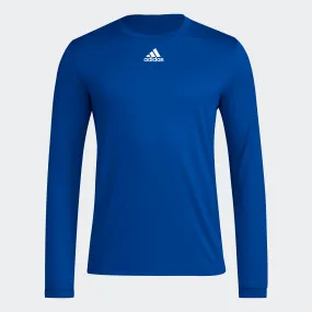 adidas Long Sleeve BOS Pregame Tee | Blue | Men's