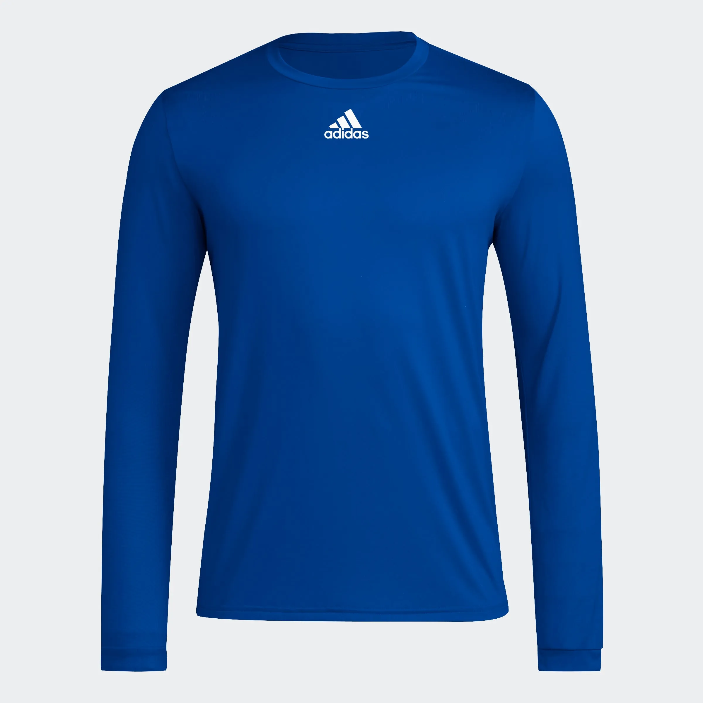 adidas Long Sleeve BOS Pregame Tee | Blue | Men's