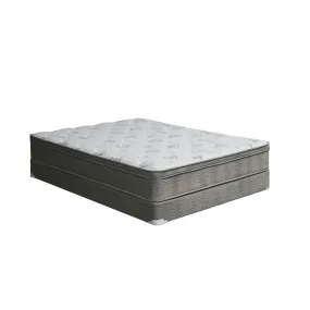 ALEKSA White, Gray 11" Euro Top Mattress, Full