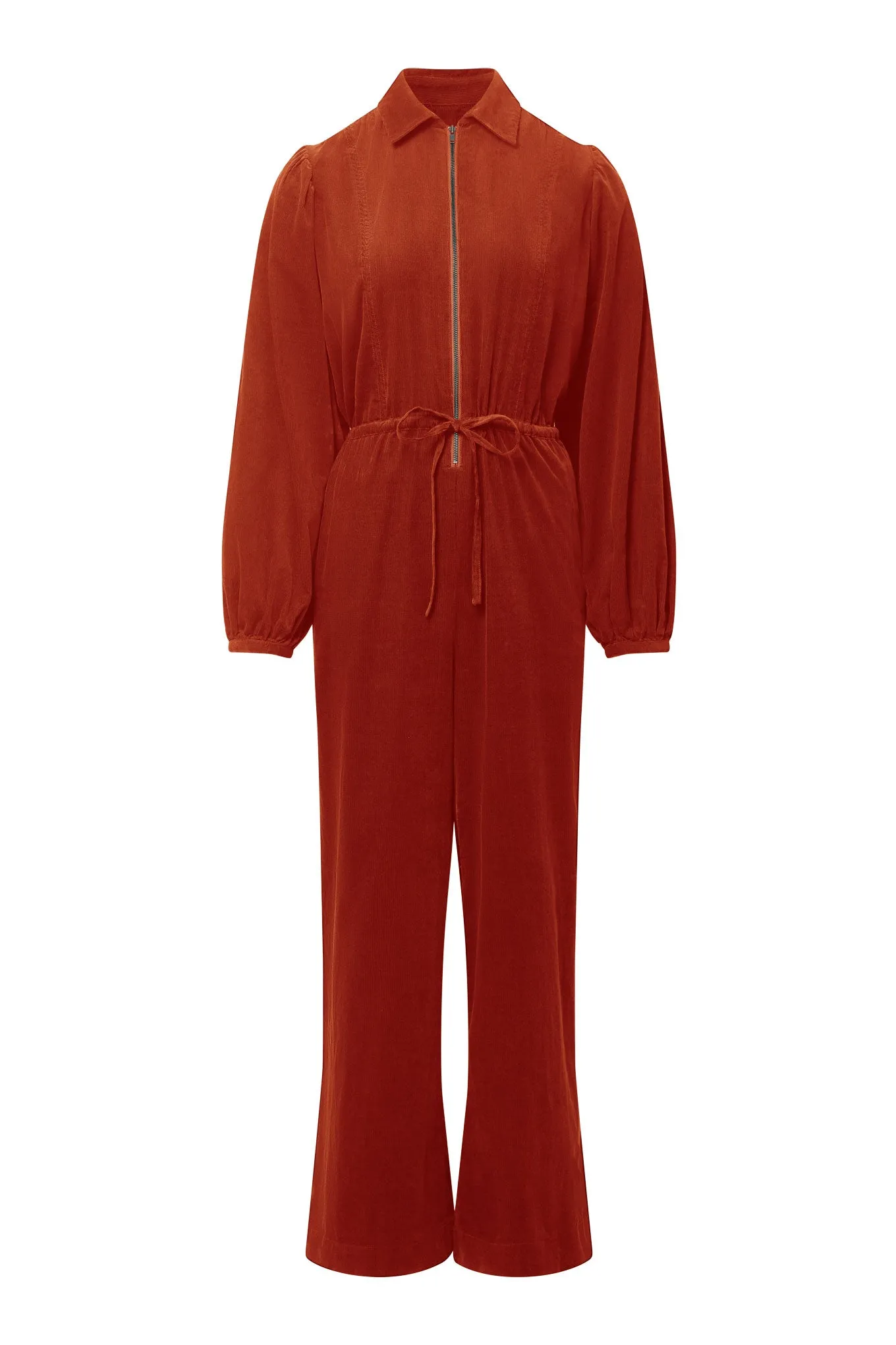 Amrita Organic Cotton Corduroy Jumpsuit Terracotta