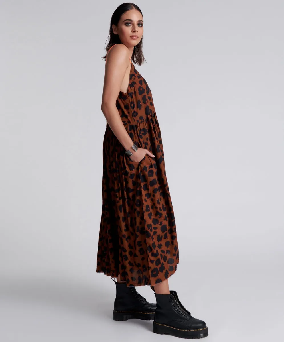 ANIMAL ANARCHY RUNAWAY SLIP DRESS