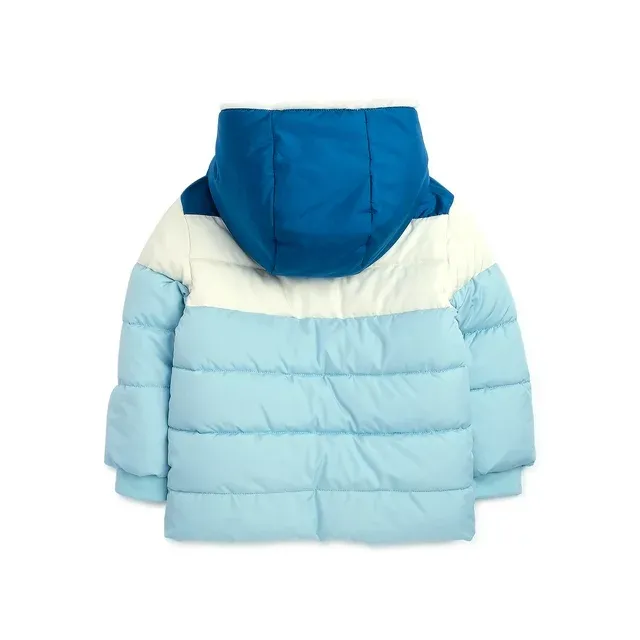 Baby and Toddler Girls Puffer Jacket with Hood