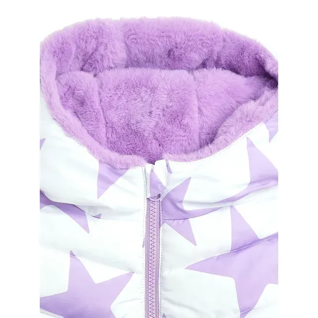 Baby and Toddler Girls Puffer Jacket with Hood