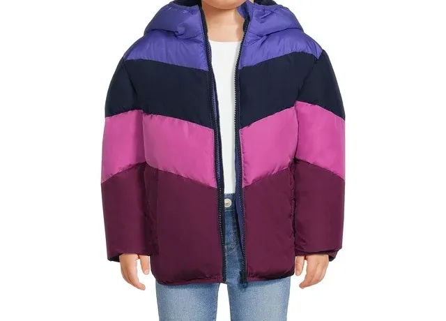 Baby and Toddler Girls Puffer Jacket with Hood