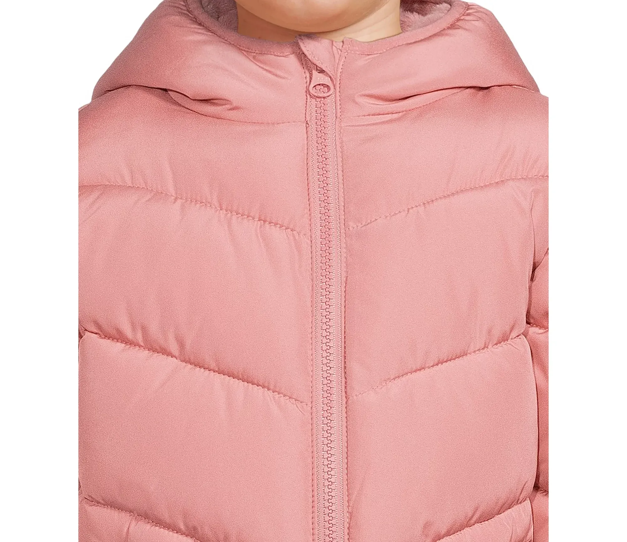 Baby and Toddler Girls Puffer Jacket with Hood