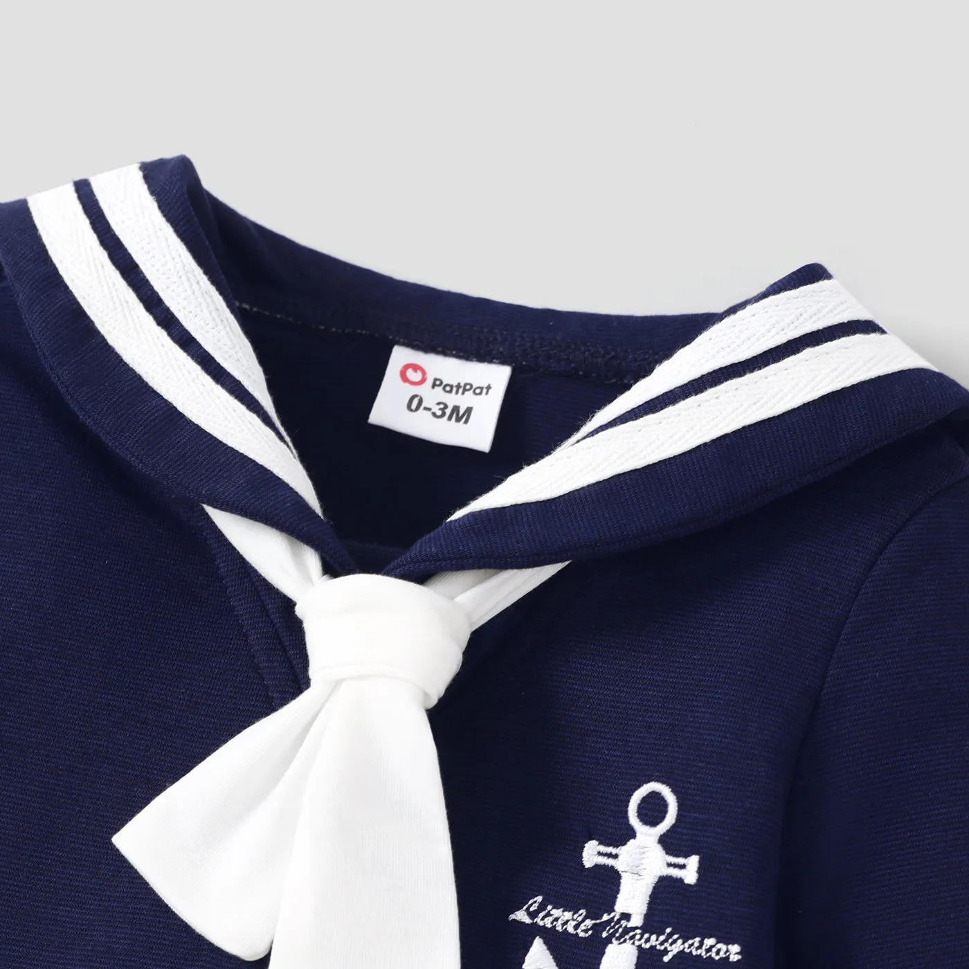 Baby Boy/Girl Naia Classic Navy Design Long Sleeve Jumpsuit