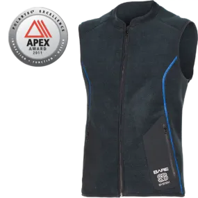 Bare SB System Mens Mid Layer Vest for Extra Cold Dives