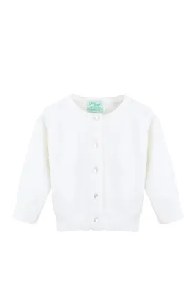 Basic Infant Cardigan - White