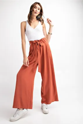 Becky High Waist Belted Pants