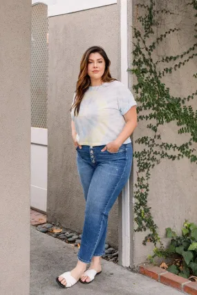 Beth 5 Button High Waist Plus Jeans
