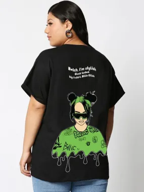 Billie Eilish I'm Stylish Graphic Printed Drop Shoulder T-shirt Legacy Boutiques Dhaka