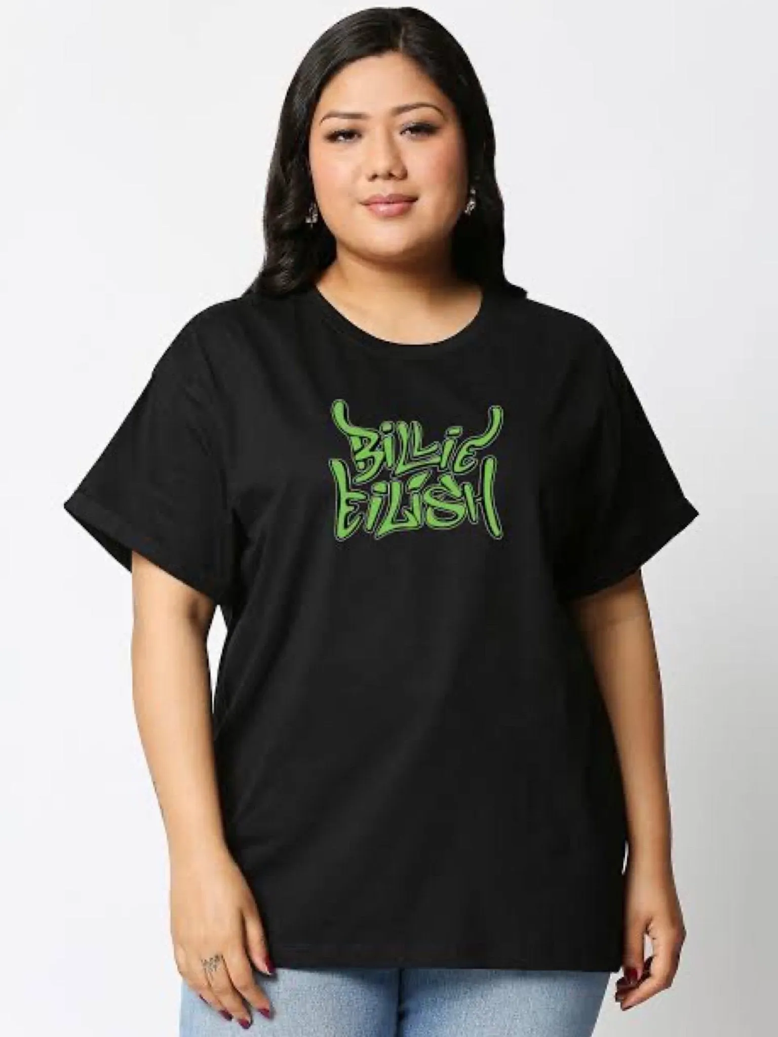Billie Eilish I'm Stylish Graphic Printed Drop Shoulder T-shirt Legacy Boutiques Dhaka