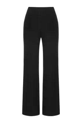Black High Waist Knit Pants