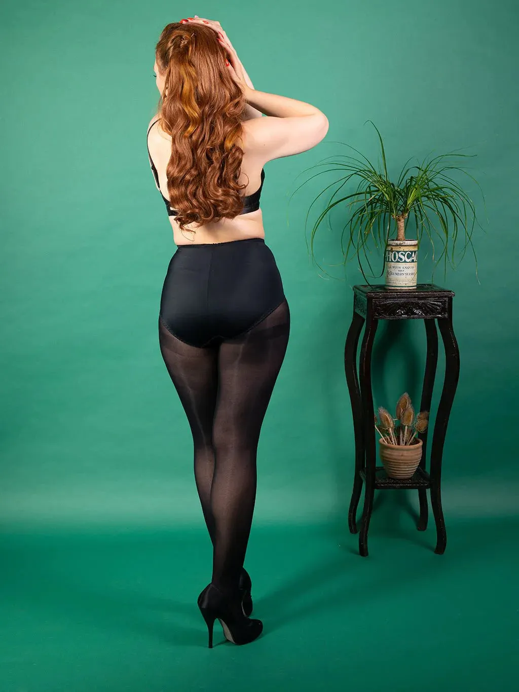 Black Opaque Tights - S/M, M/L   CURVE
