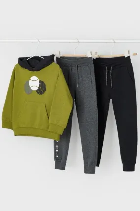 boys ball hoodie   2 jogger set