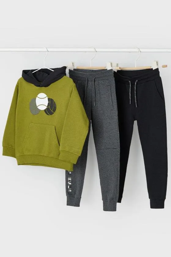 boys ball hoodie   2 jogger set