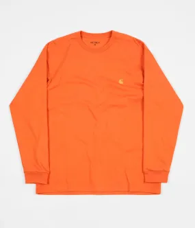 Carhartt Chase Long Sleeve T-Shirt - Jaffa / Gold