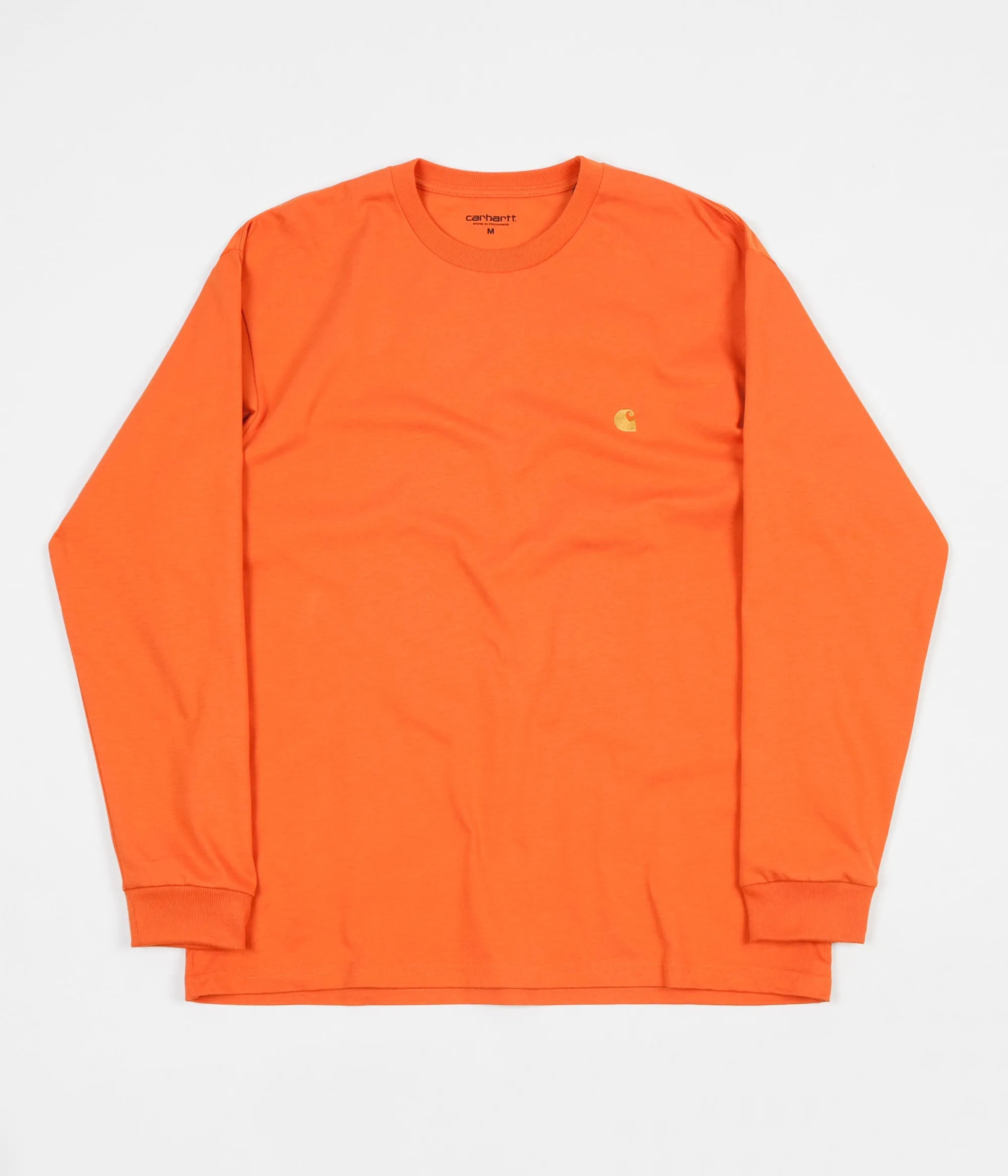 Carhartt Chase Long Sleeve T-Shirt - Jaffa / Gold