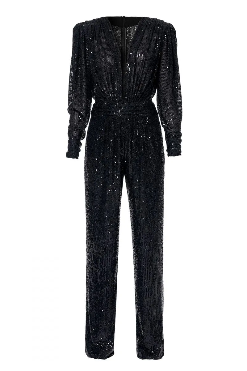 CAROLYN OBSIDIAN BLACK JUMPSUIT