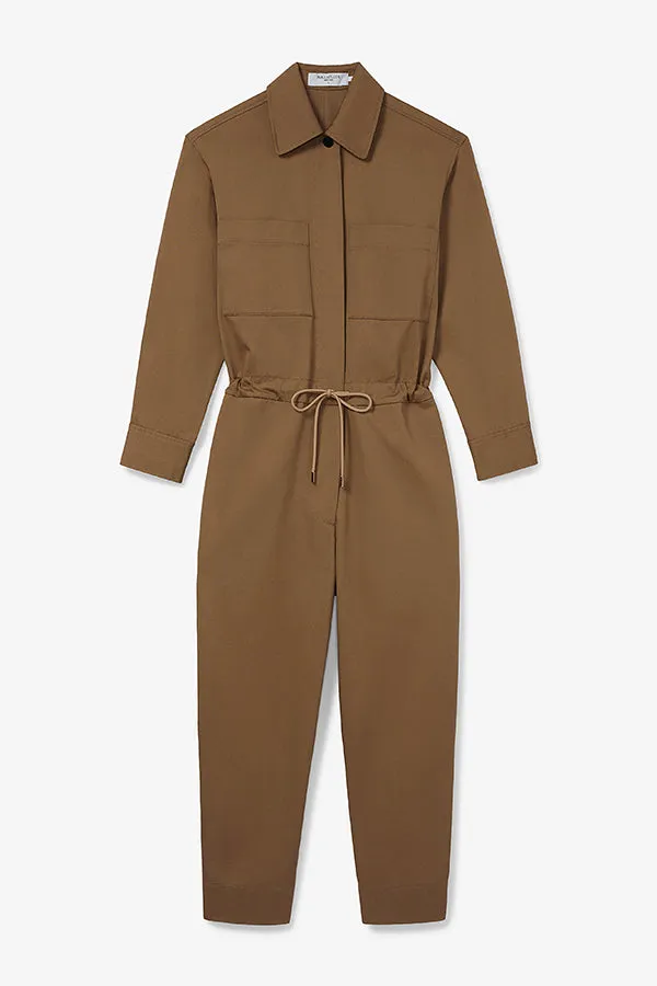 Carr Jumpsuit - Eco Chino :: Sepia