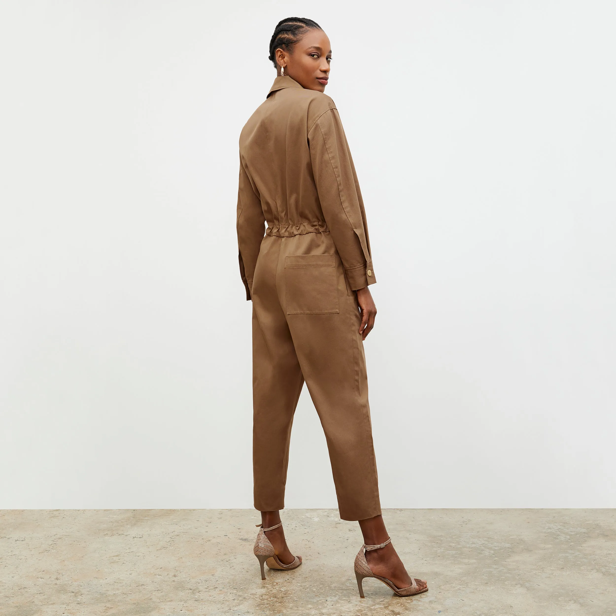 Carr Jumpsuit - Eco Chino :: Sepia
