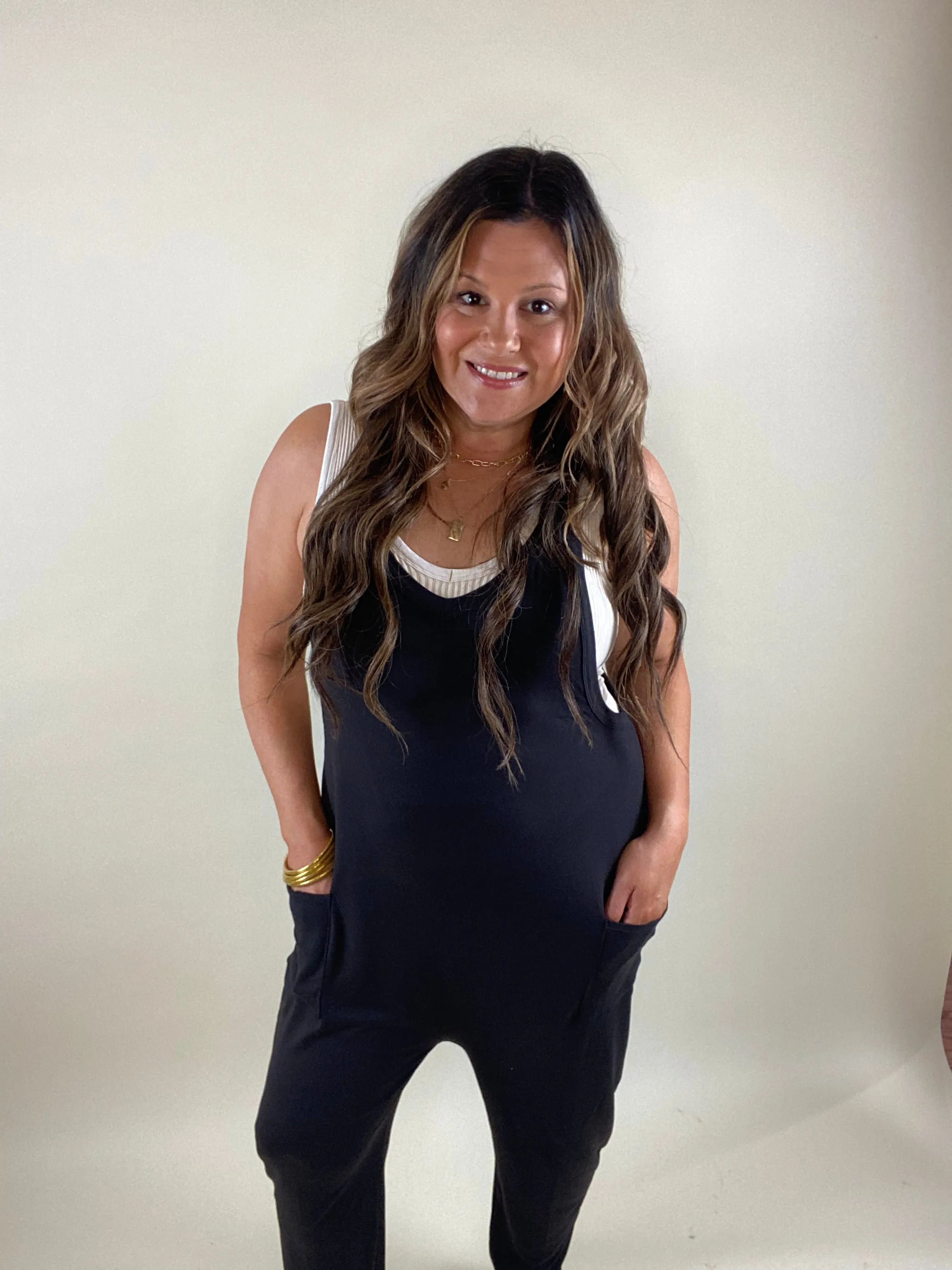 Chill Vibes Black Jumpsuit