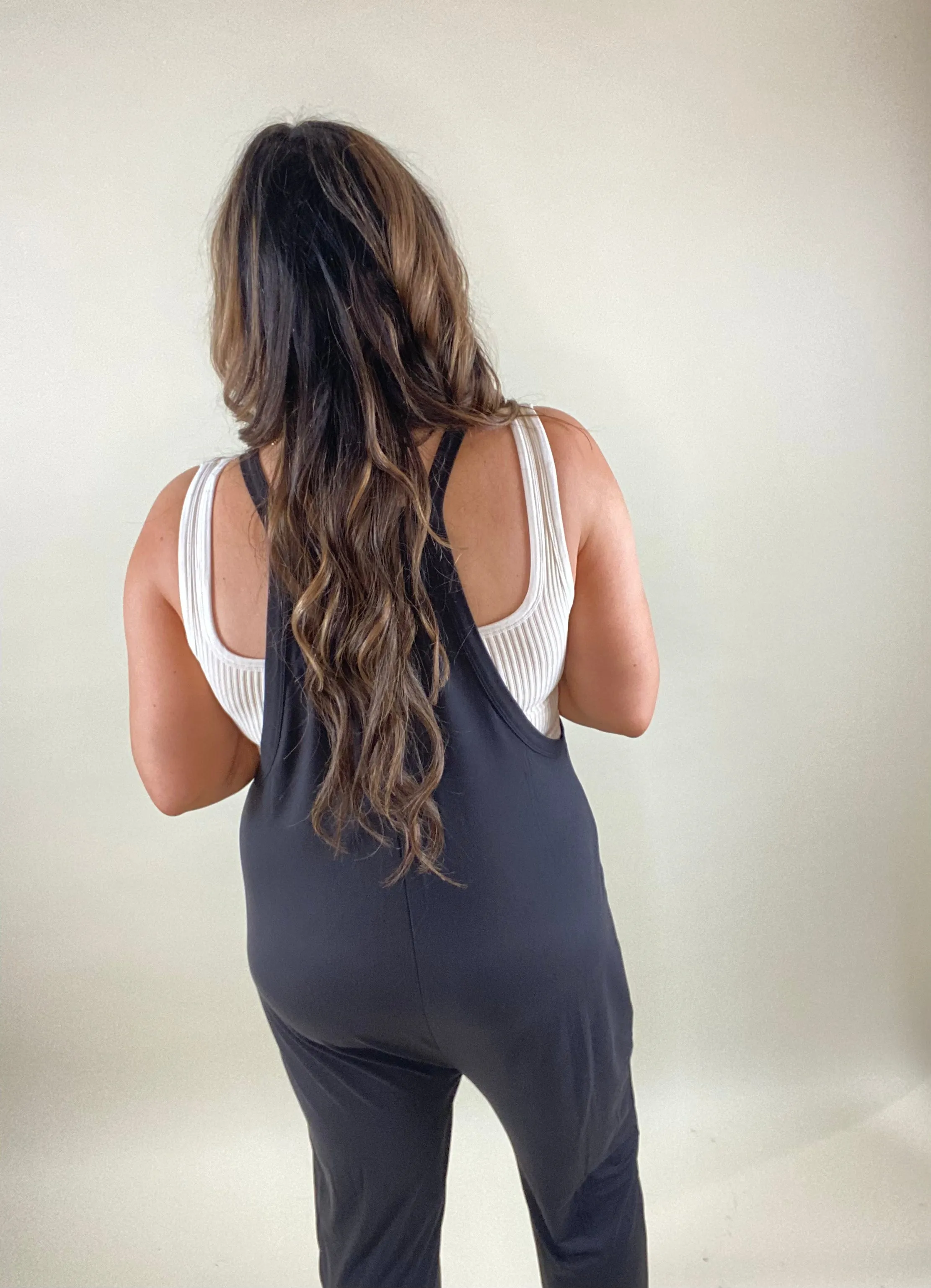 Chill Vibes Black Jumpsuit
