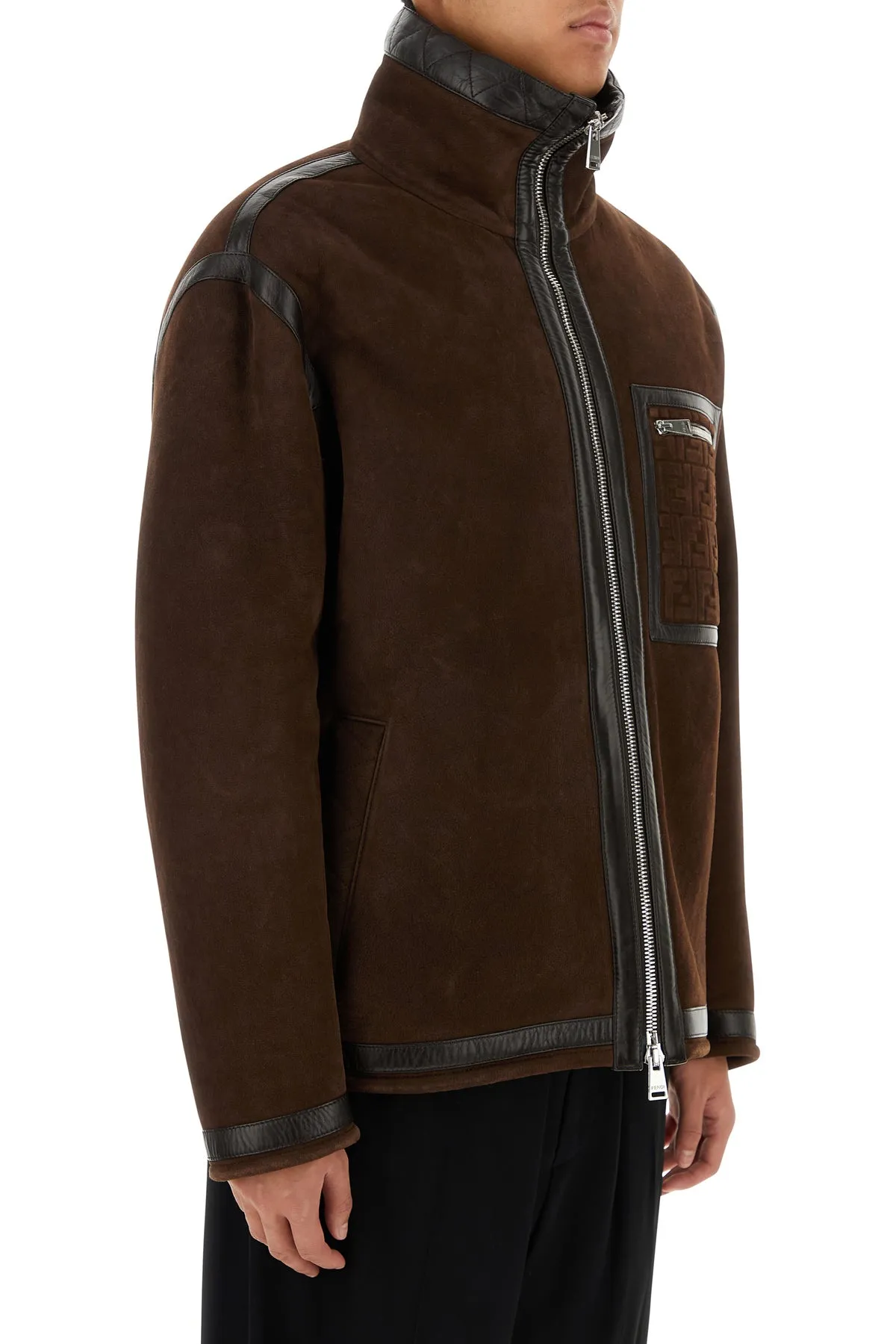 Chocolate suede jacket