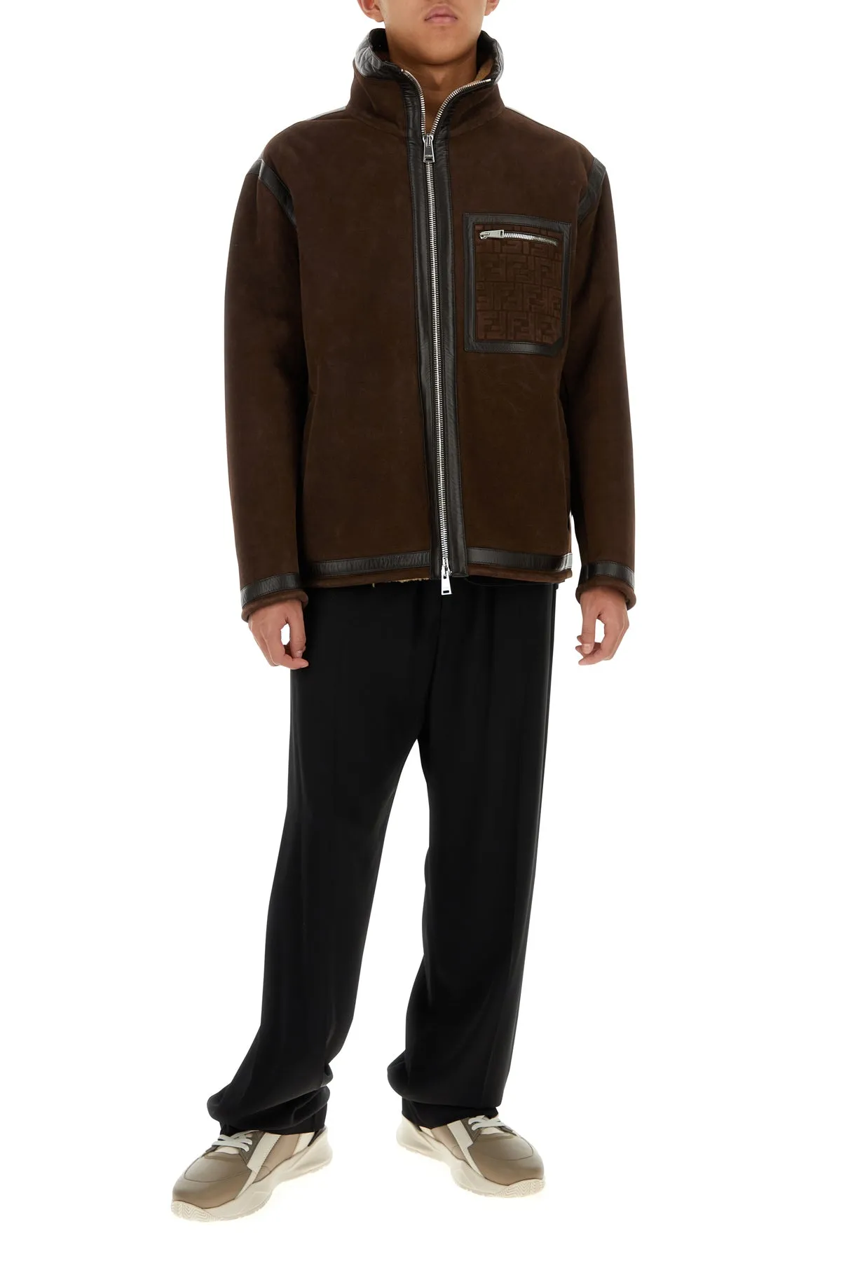 Chocolate suede jacket