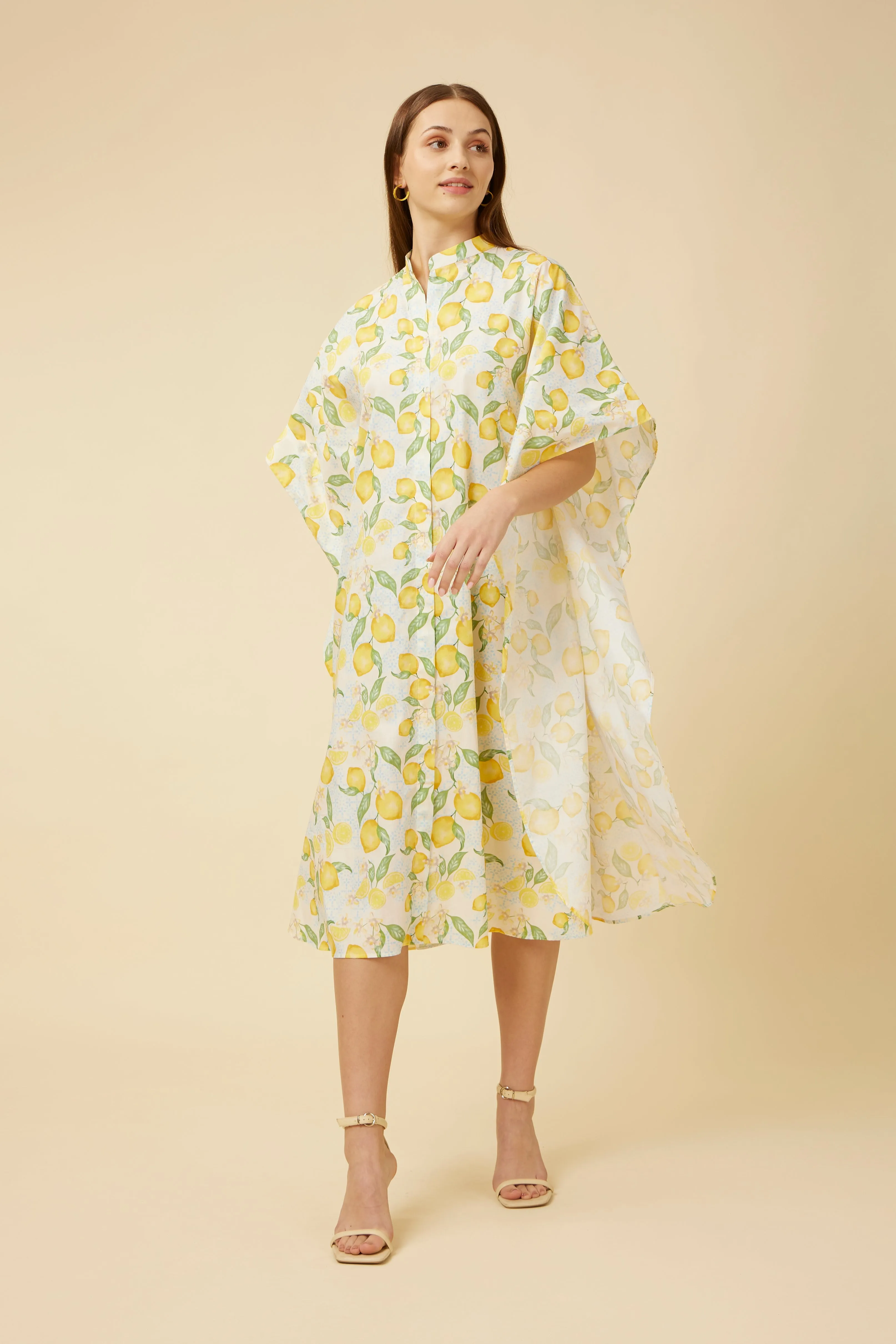 Citrus Dream Shirt Dress