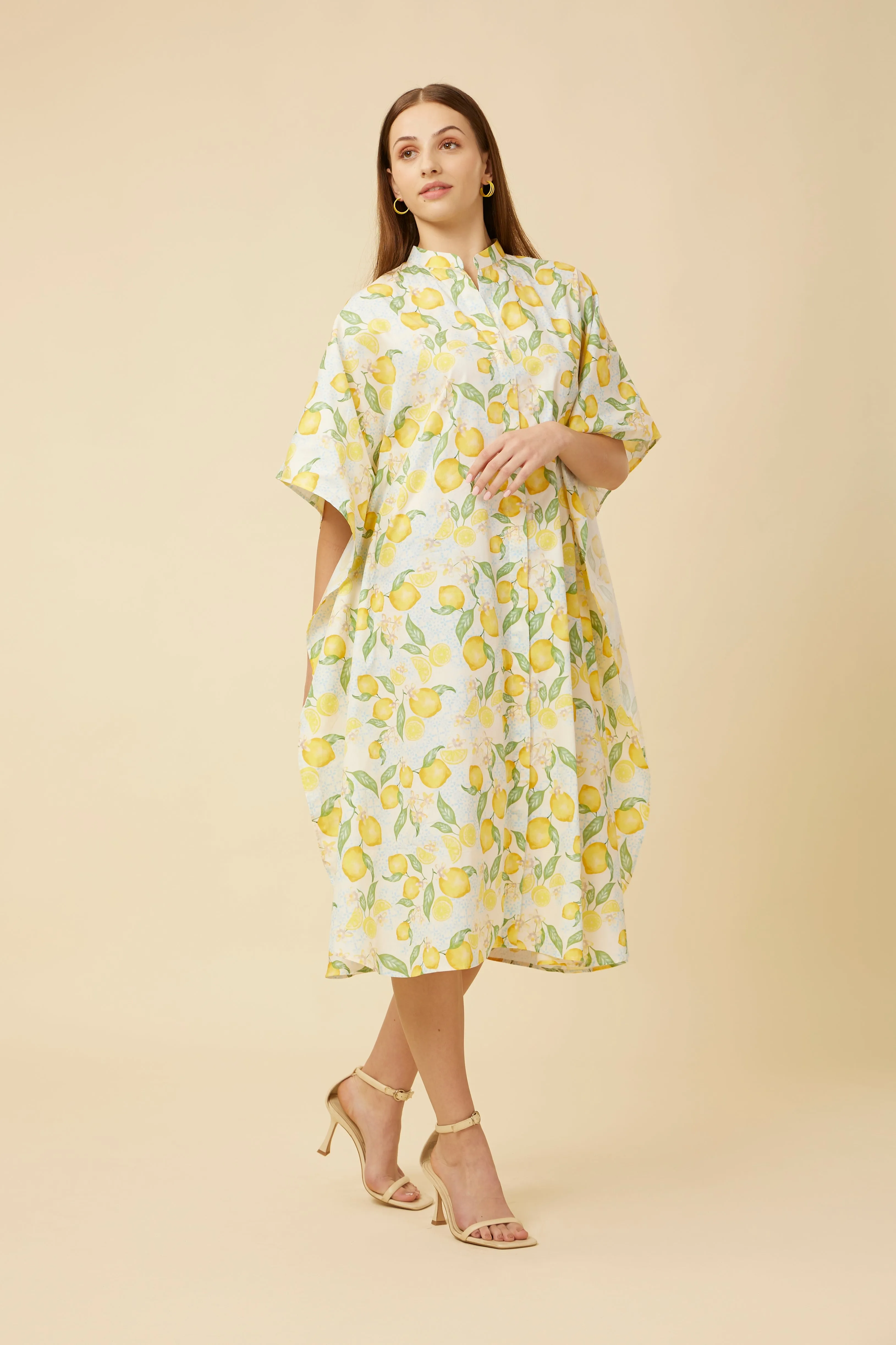 Citrus Dream Shirt Dress