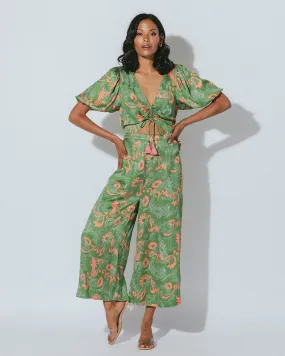 Claire Jumpsuit | Tropical Abstract