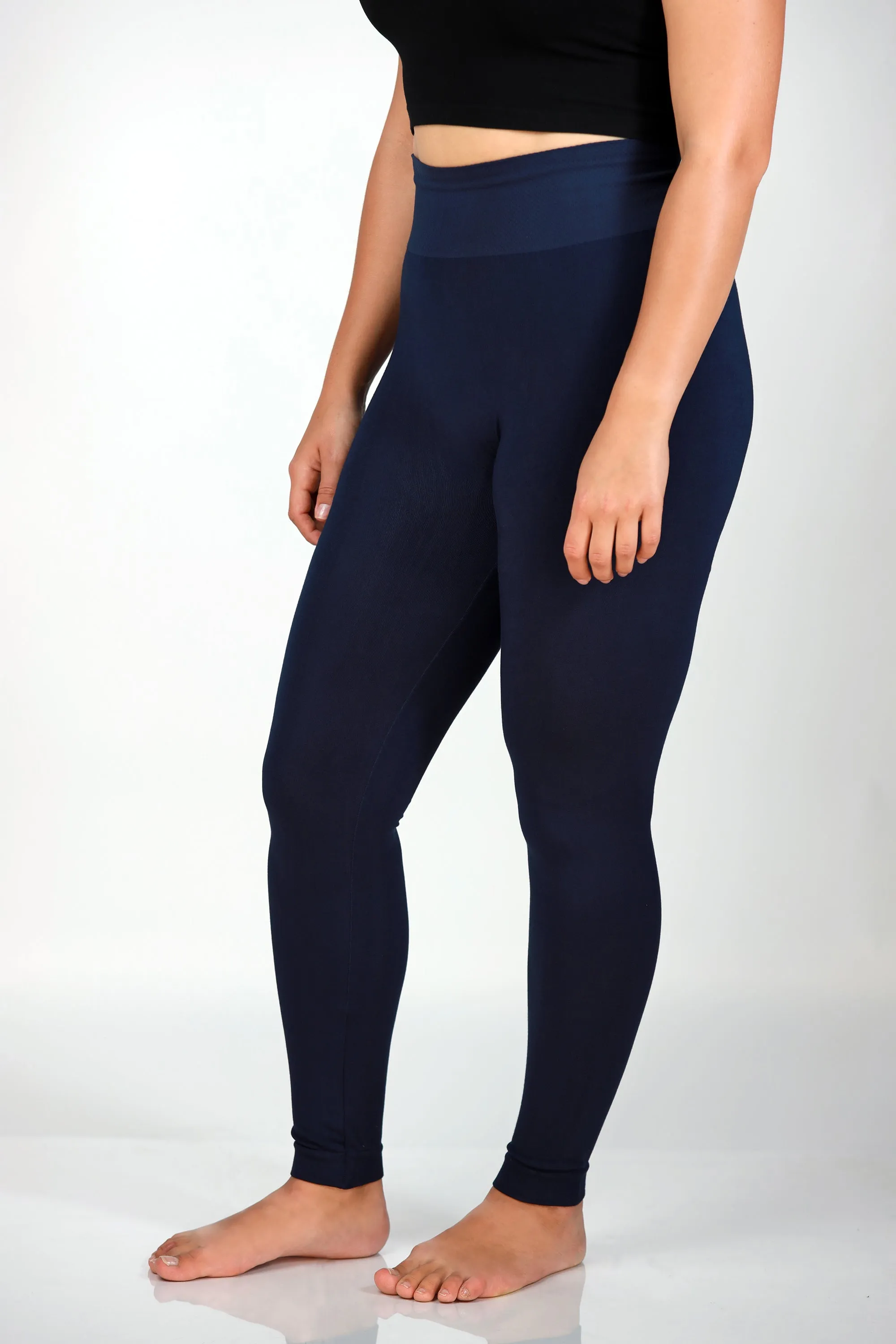 Colorful Bamboo 3” Band High Waisted Leggings