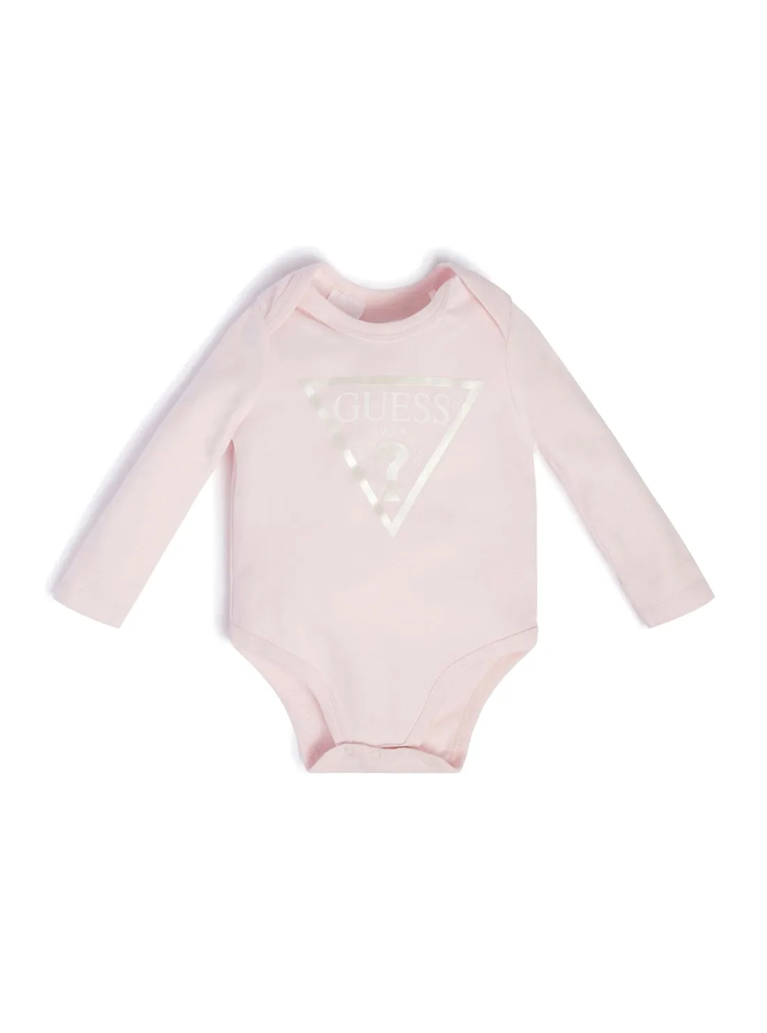 Eco Pink Core Logo Bodysuit Jumpsuit (3-18M)