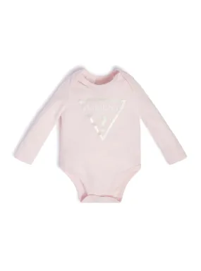 Eco Pink Core Logo Bodysuit Jumpsuit (3-18M)