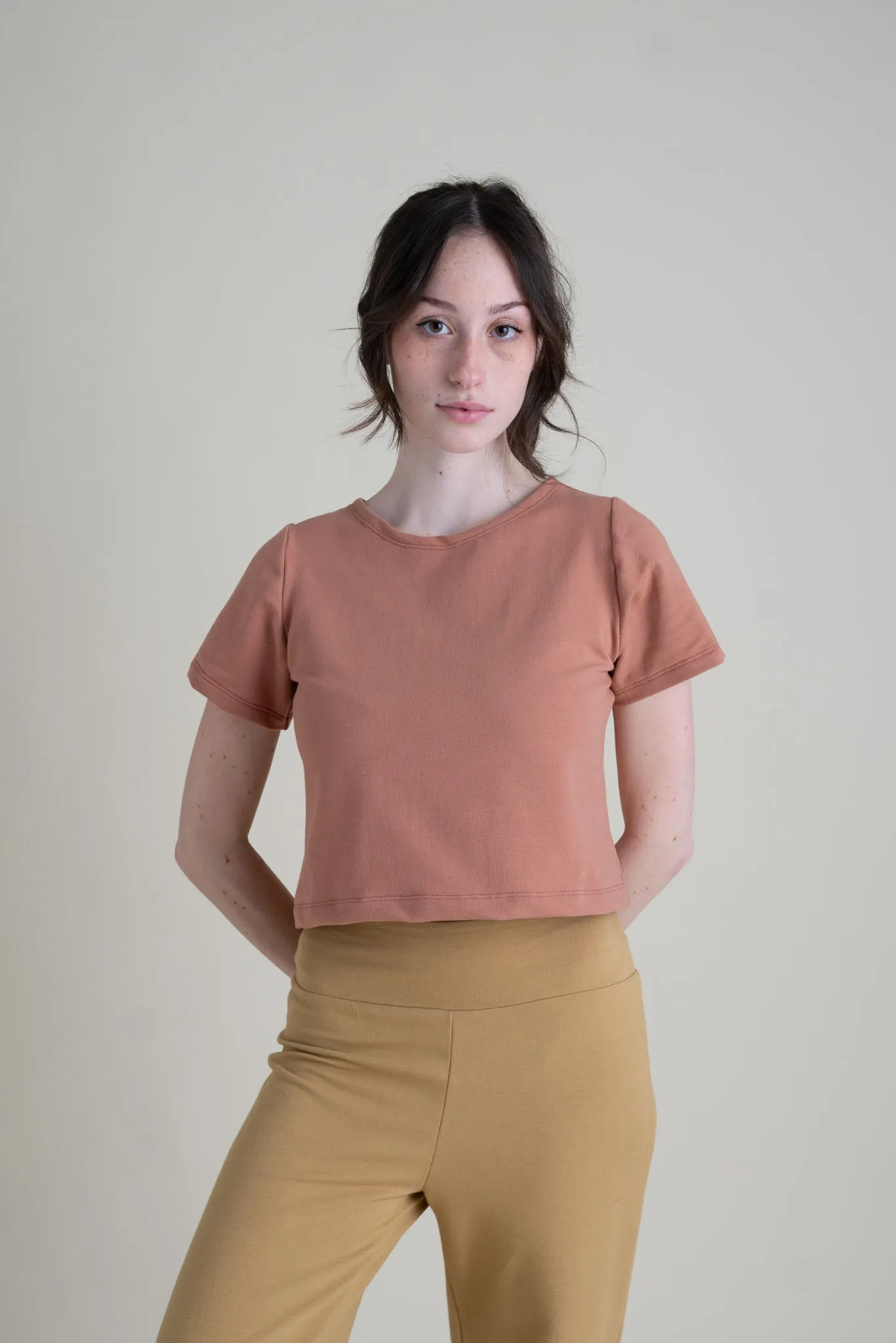 Eden Crop Tee in Macaron