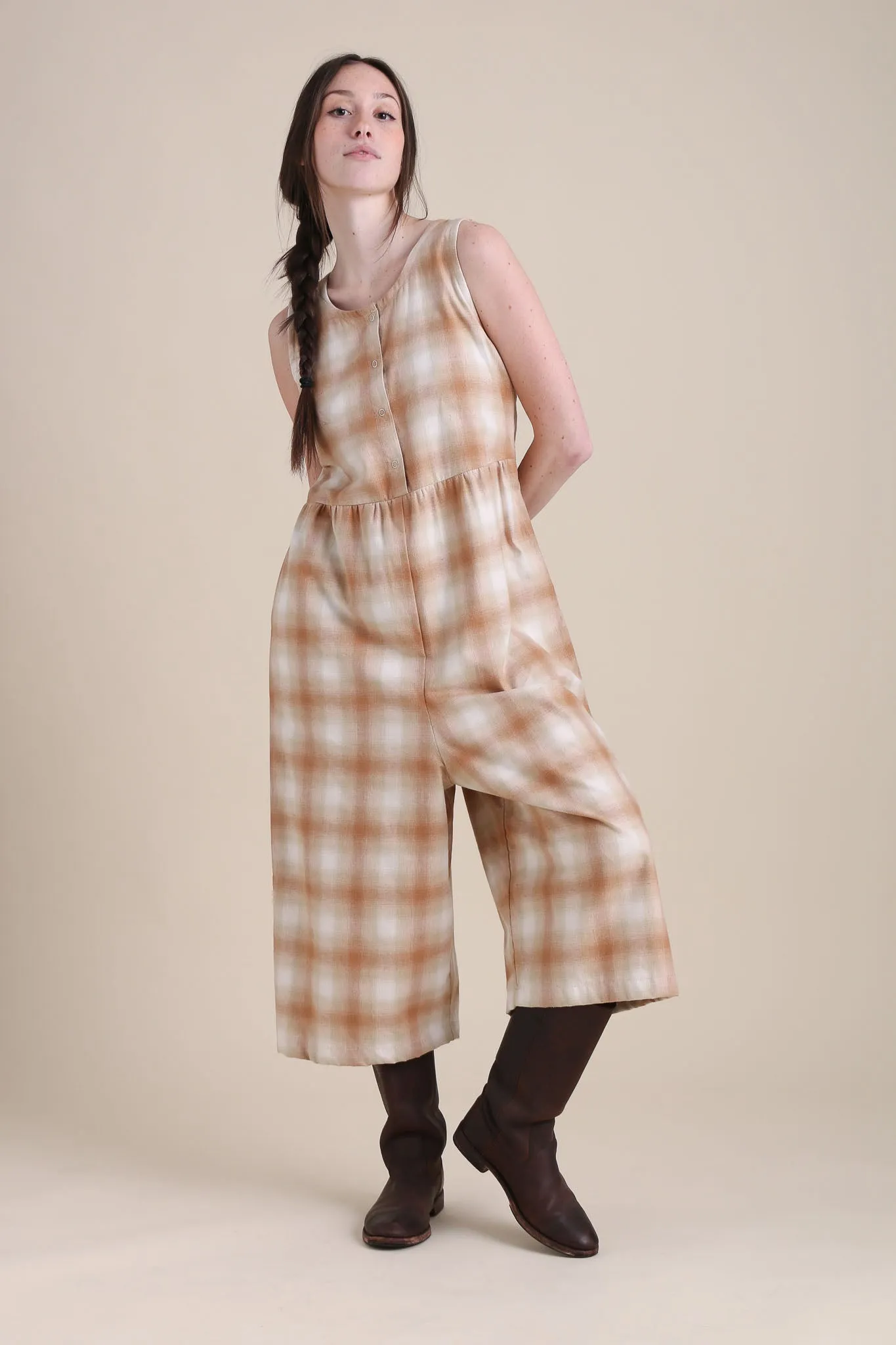 Foxfibre® Backyard Jumpsuit in White Pine