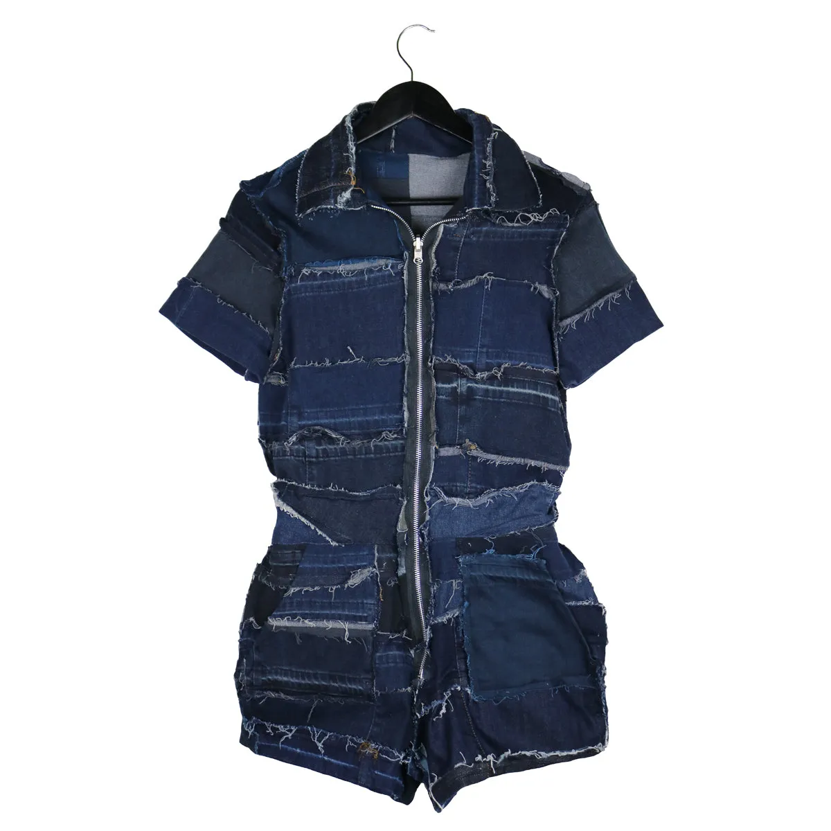 Gravity - Reversible Upcycled Denim Short Jumpsuit