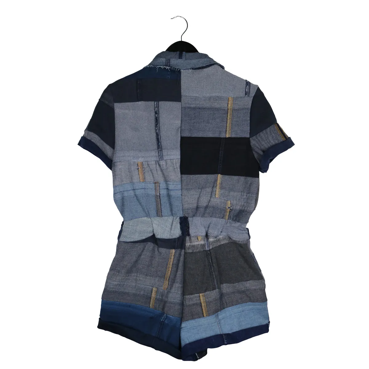 Gravity - Reversible Upcycled Denim Short Jumpsuit