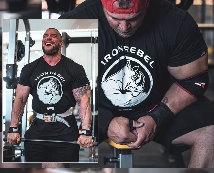 GYM BUDDY RHINO POWERLIFTING T SHIRTS