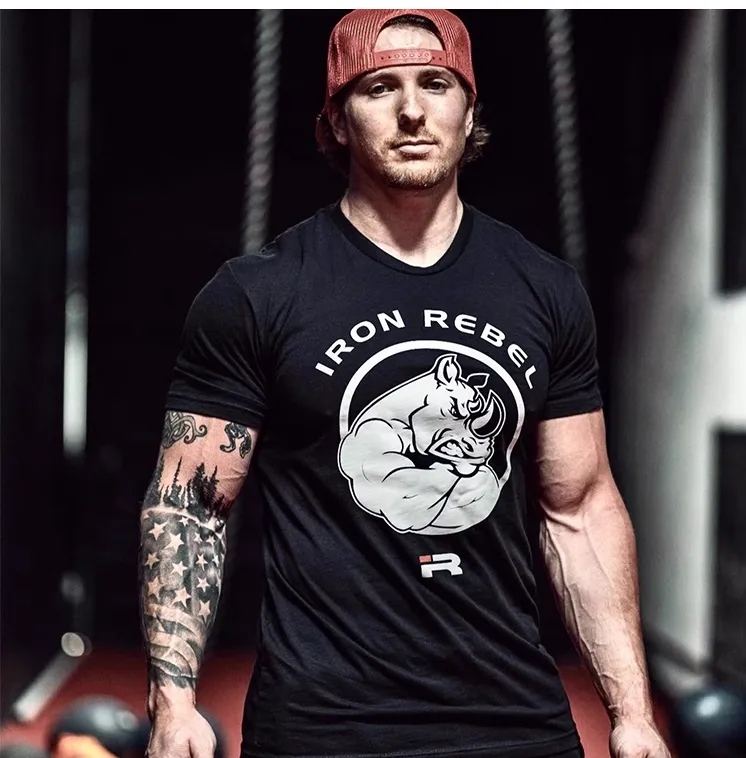 GYM BUDDY RHINO POWERLIFTING T SHIRTS