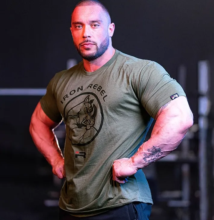 GYM BUDDY RHINO POWERLIFTING T SHIRTS