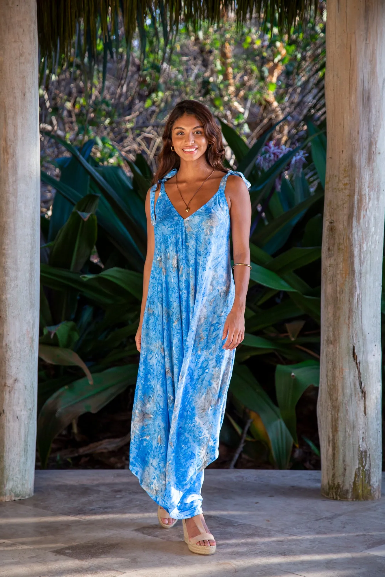 Gypsy Jumpsuit in Premium Elizabeth Taylor Blue
