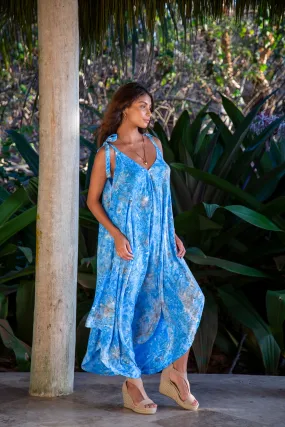 Gypsy Jumpsuit in Premium Elizabeth Taylor Blue