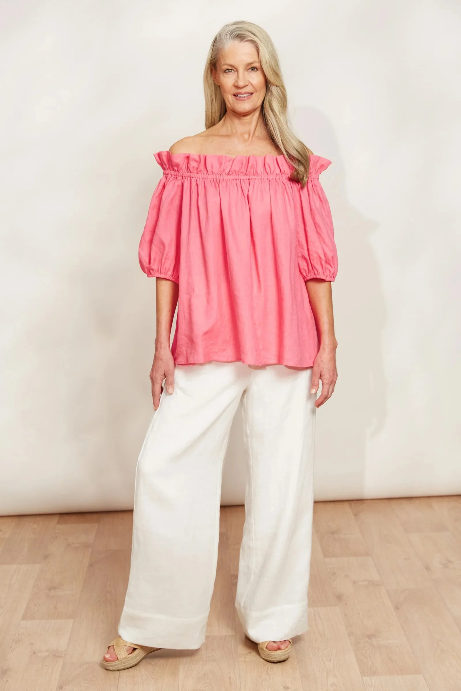 Halcyon Ruched Top - Musk