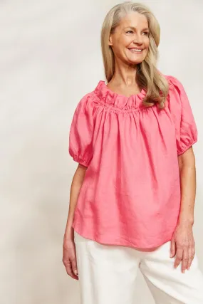 Halcyon Ruched Top - Musk