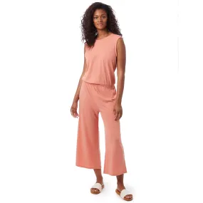 Harper Crop Jumpsuit (Sunset Coral)